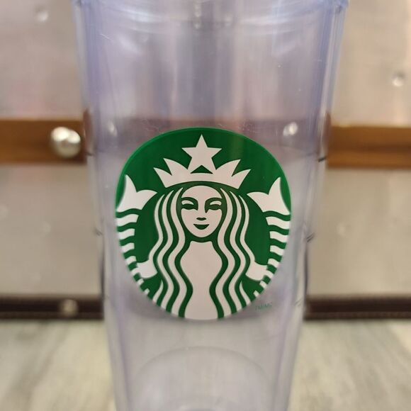 Starbucks Double Wall Insulated Clear Cold Cup 2011 24oz - Picture 2 of 7